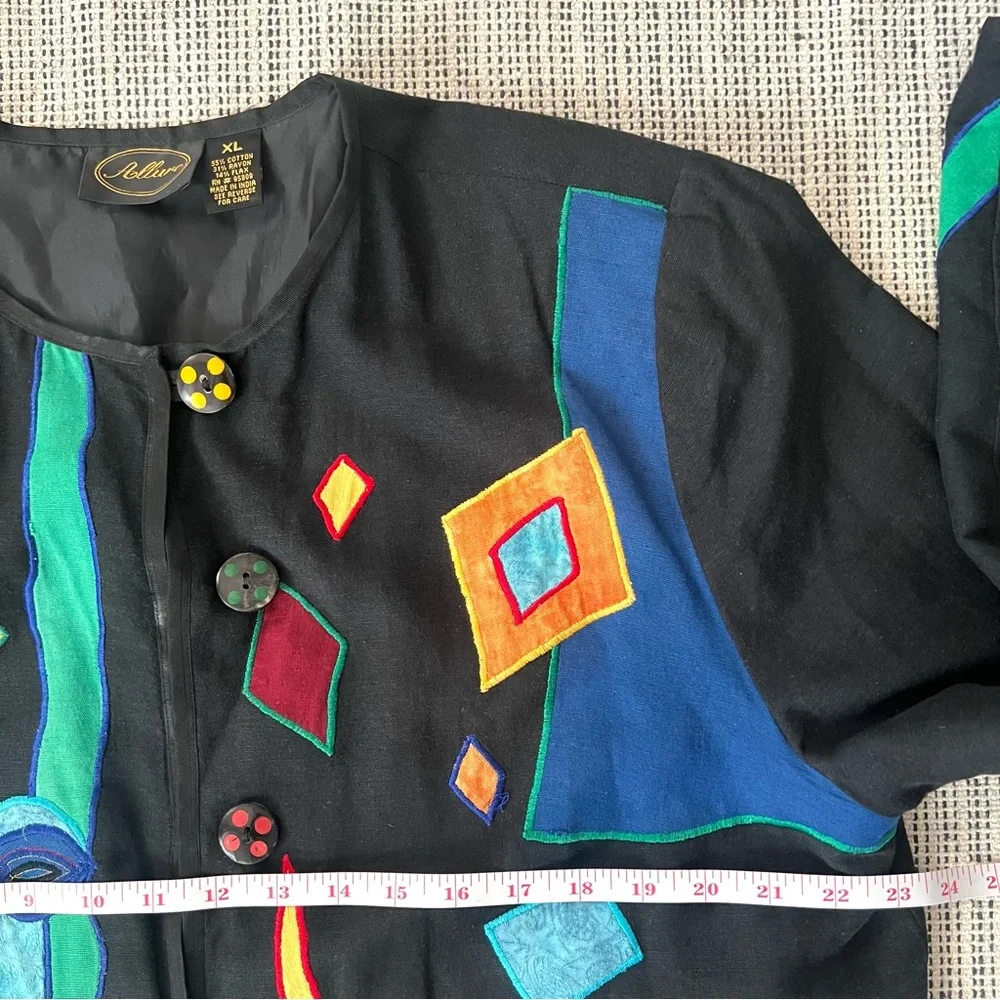Allure Colorful Folk Artsy Jacket XL